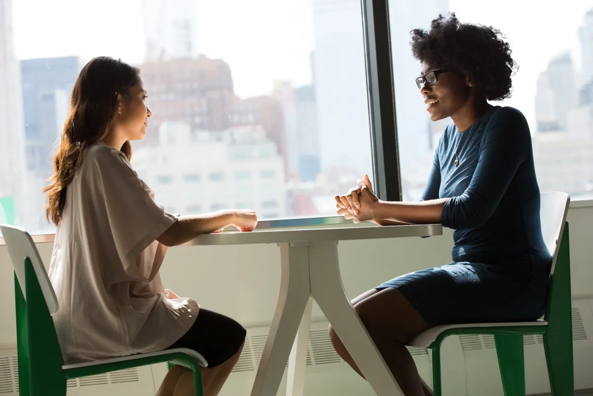 Women in professional discussion